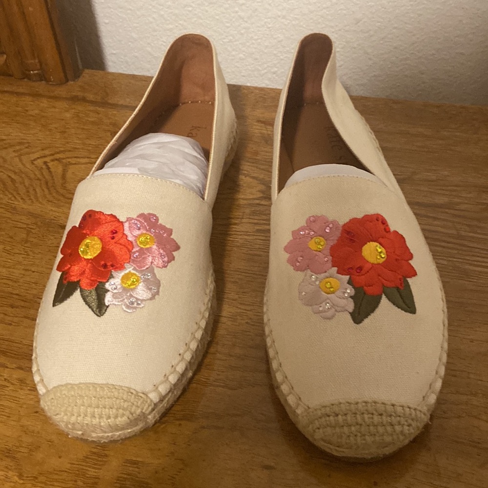 Brand new Kate spade dahlia espadrilles 10